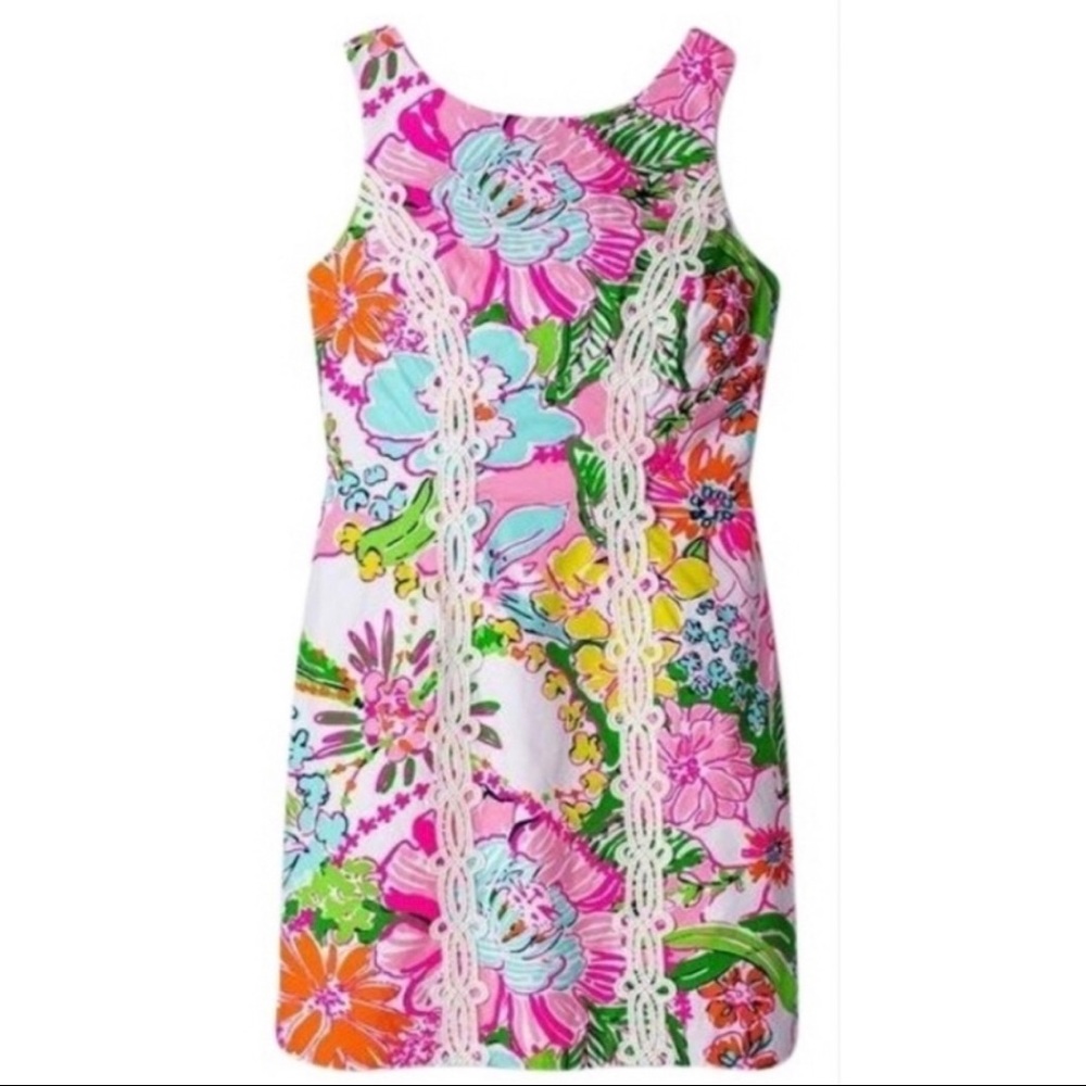 Lilly Pulitzer for Target Floral Dress - Pink, Green, Yellow - like new.